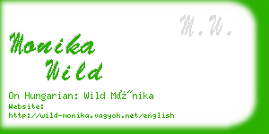 monika wild business card